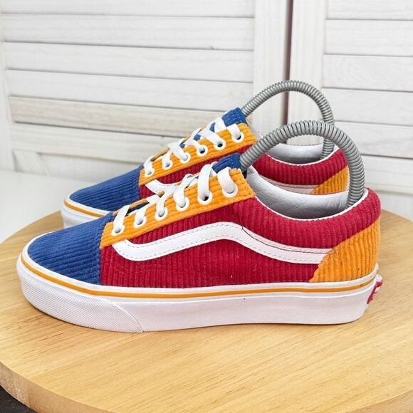 Vans Old Skool Corduroy Colorblock Lace Up Sneakers Shoes 4.5 Men 6 Women - Picture 3 of 11